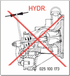 Hinweis Hydrostößel T3 Hinweis Hydrostößel T3